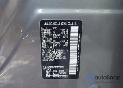 2014 Infiniti Qx80 from USA, damaged, VIN JN8AZ2NF2E9552822